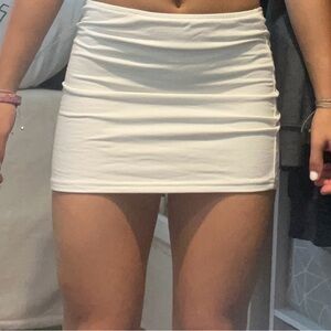 Edikted white mini skirt